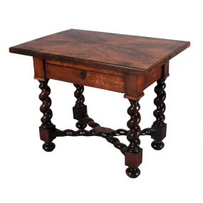 Rosewood Table on Barley Twist Legs