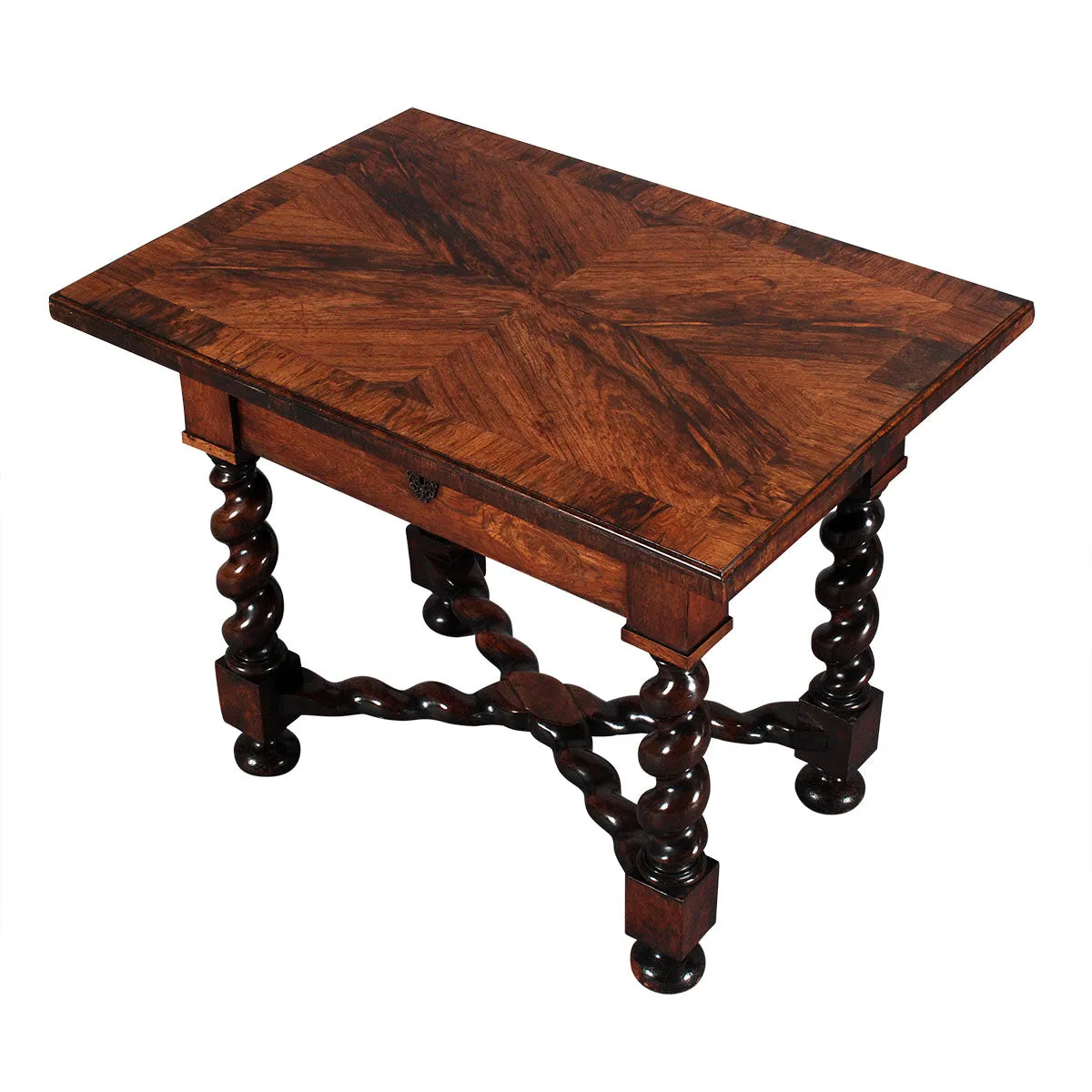 Rosewood Table on Barley Twist Legs