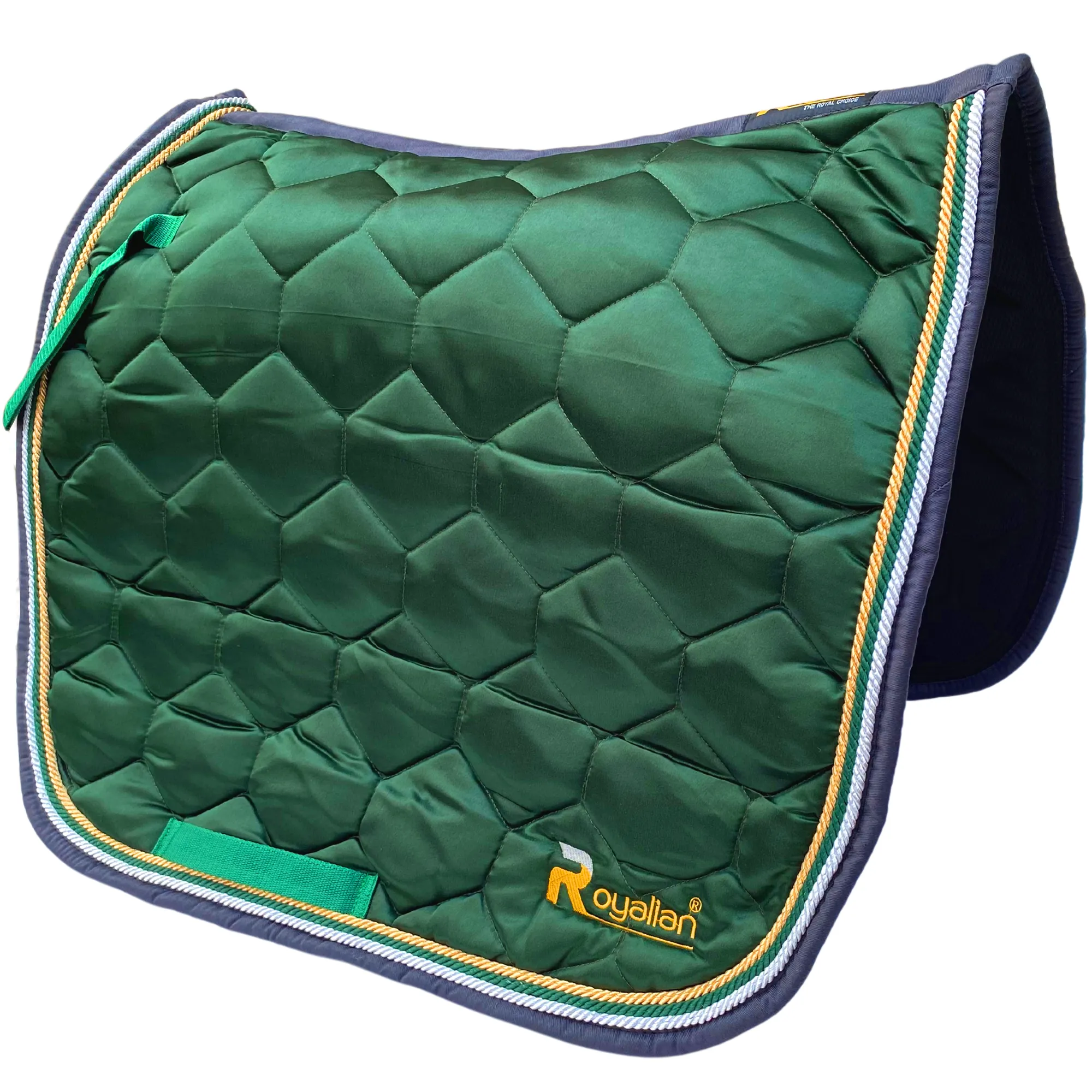 Royalian Horse Non-Slip Satin Hexagone Style Dressage Saddle Pad