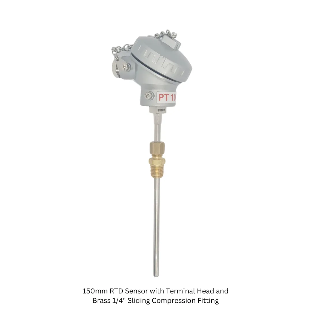 RTD Sensors with Large Terminal Head & Temperature Transmitter