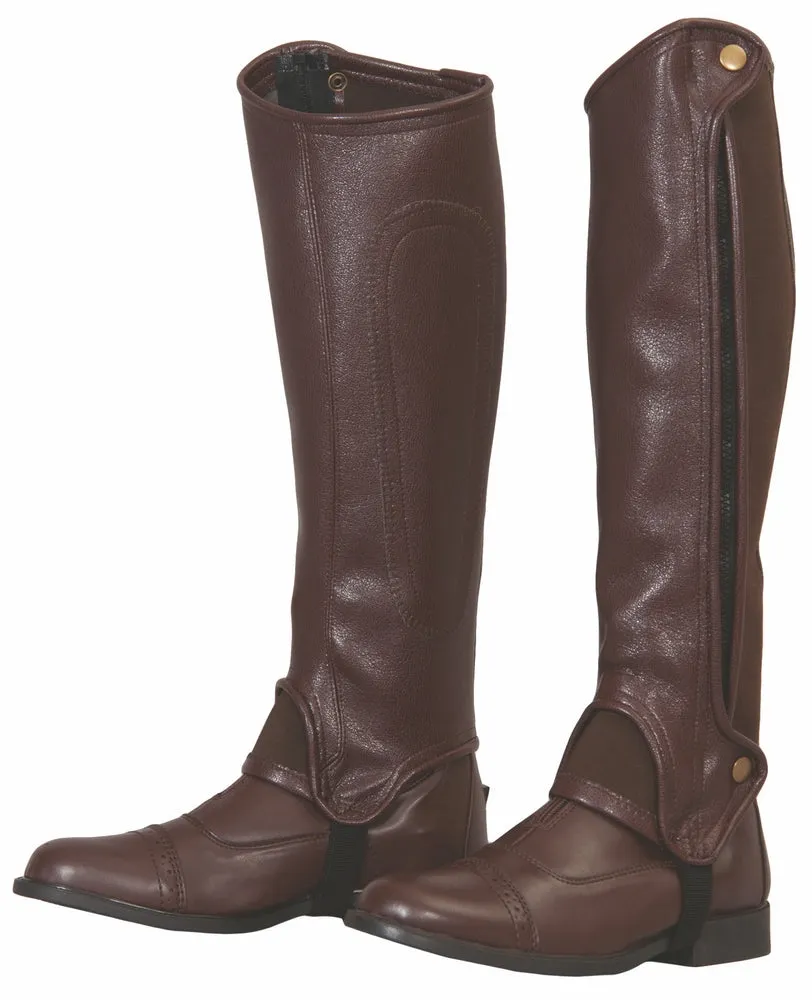 TuffRider Adult Grippy Grain Half Chaps Tall