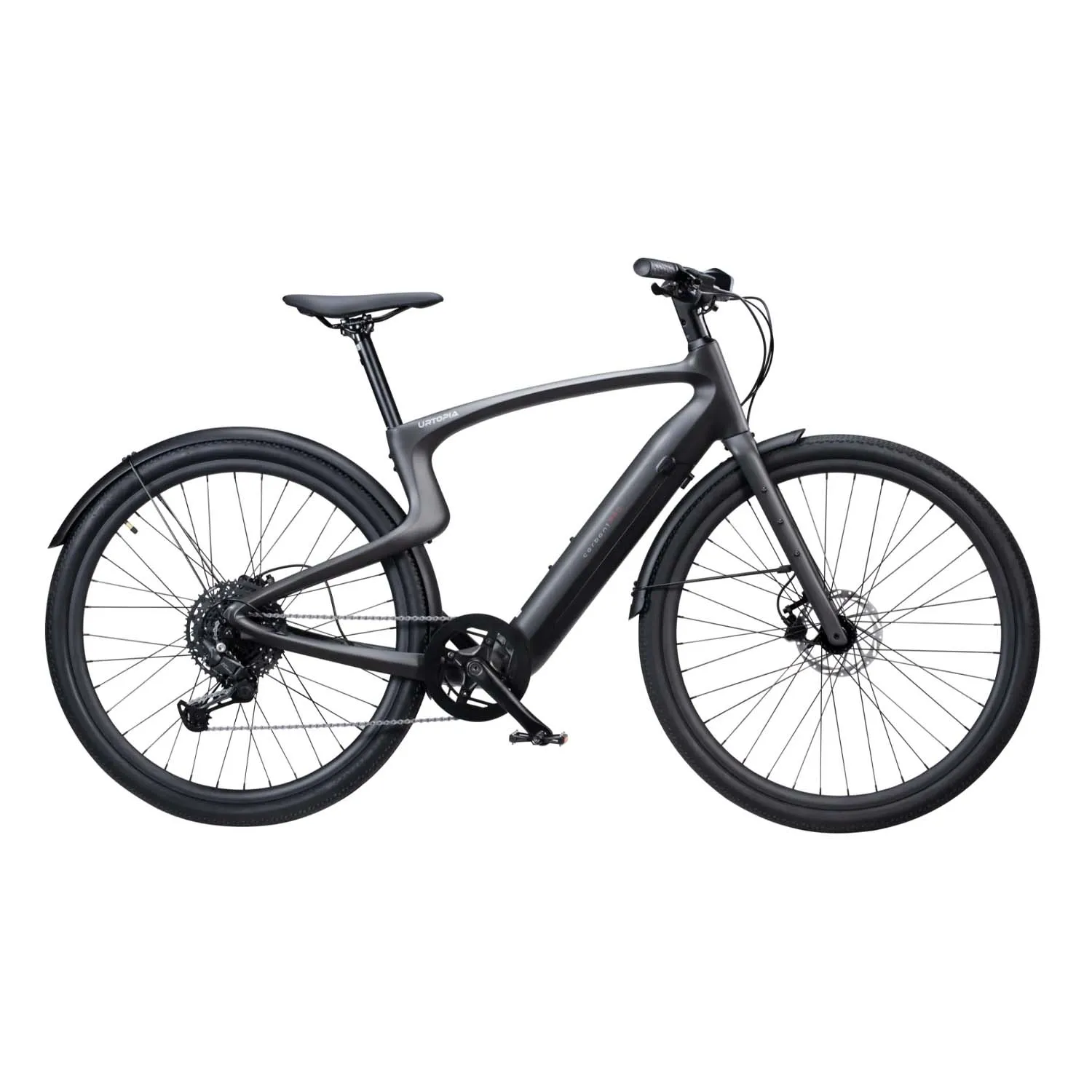 Urtopia Carbon 1 Pro, High Step, Customized rear hub, Black