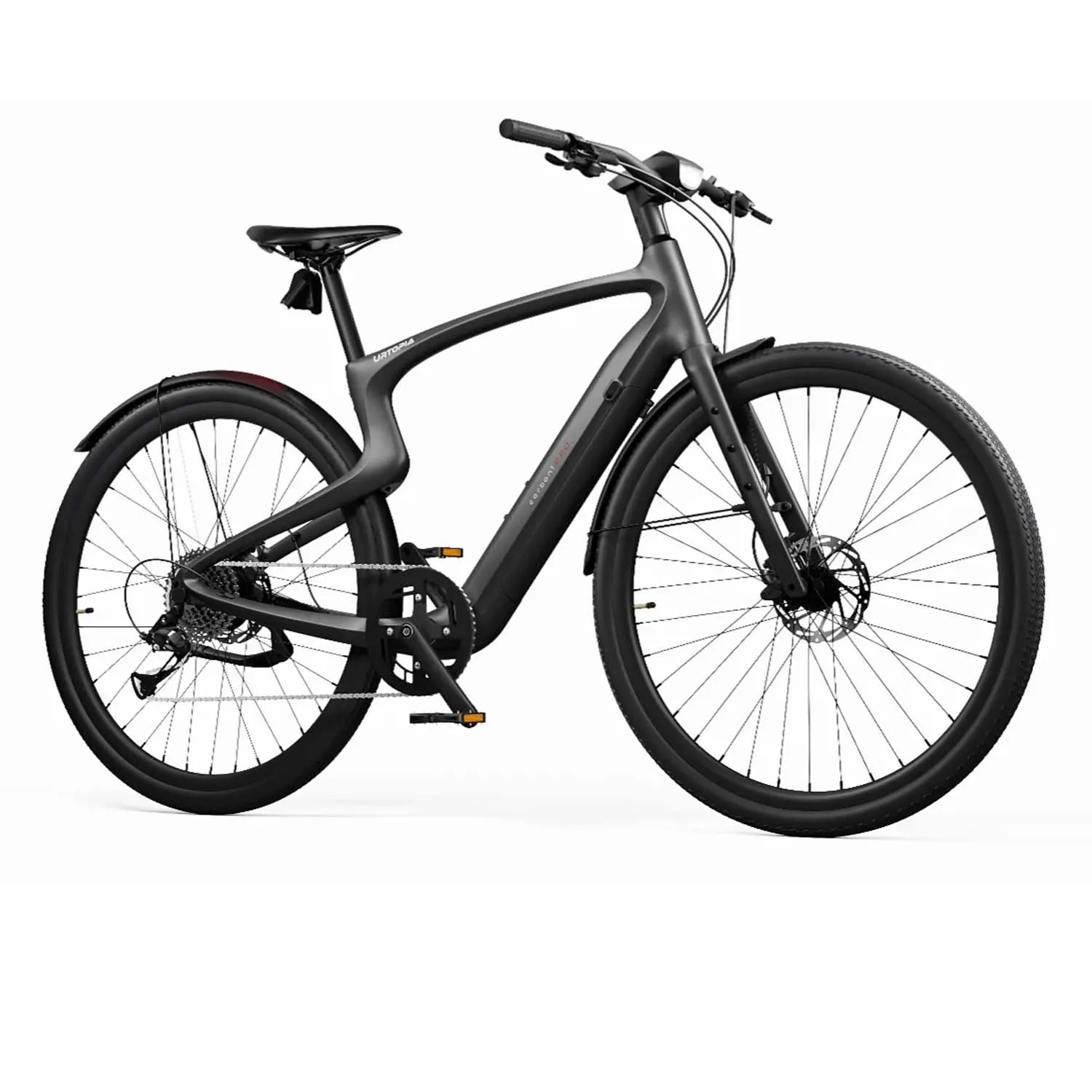 Urtopia Carbon 1 Pro, High Step, Customized rear hub, Black