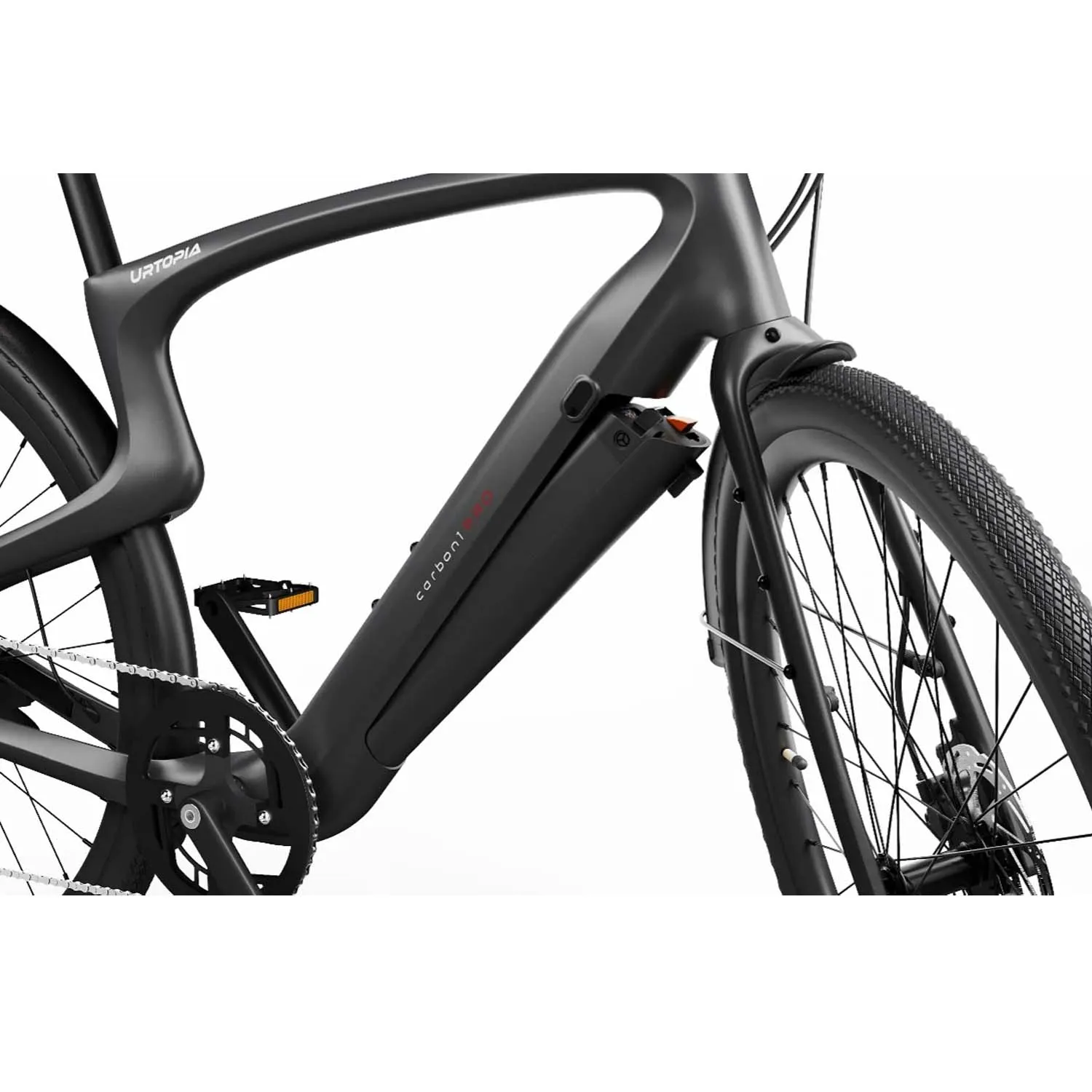 Urtopia Carbon 1 Pro, High Step, Customized rear hub, Black