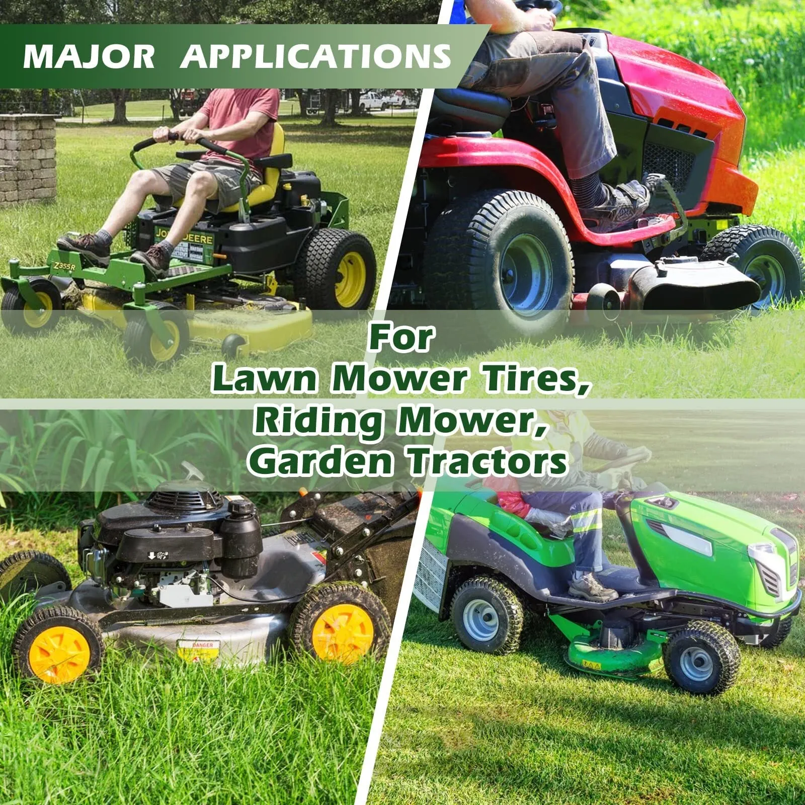 US GARVEE 20x8.00-8 Lawn Mower Tire 2Pcs 20x8x8 20-8-8 Turf Tire