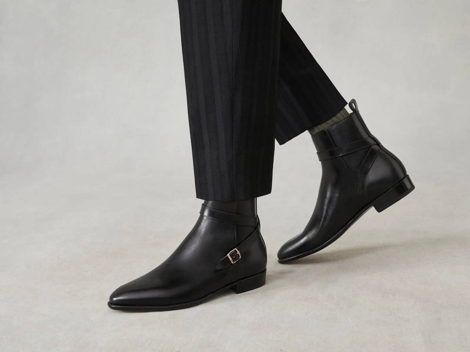 Watts Jodhpur Boot in Black Calf