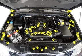 ZSPEC "Stage 3" Dress Up Bolts® Fastener Kit for 05-21 Nissan Frontier D40, Stainless & Billet
