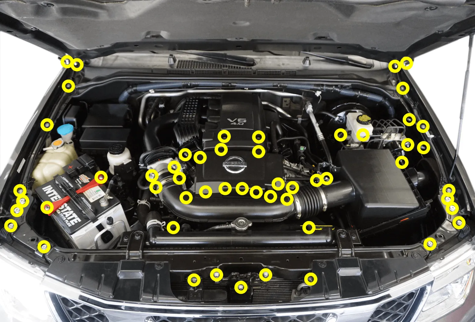 ZSPEC "Stage 3" Dress Up Bolts® Fastener Kit for 05-21 Nissan Frontier D40, Stainless & Billet